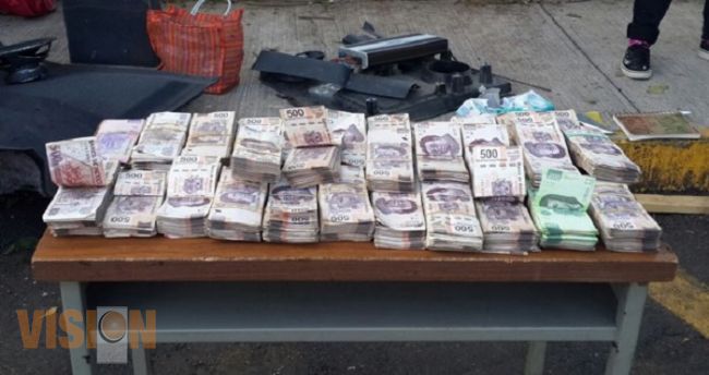 En acción operativa PGJE y SEDENA aseguran a cuatro personas con más de 1.9 millones de pesos‏