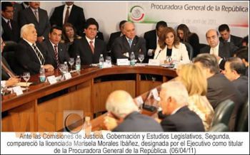 Ratifica senado a Marisela Morales como titular de la PGR