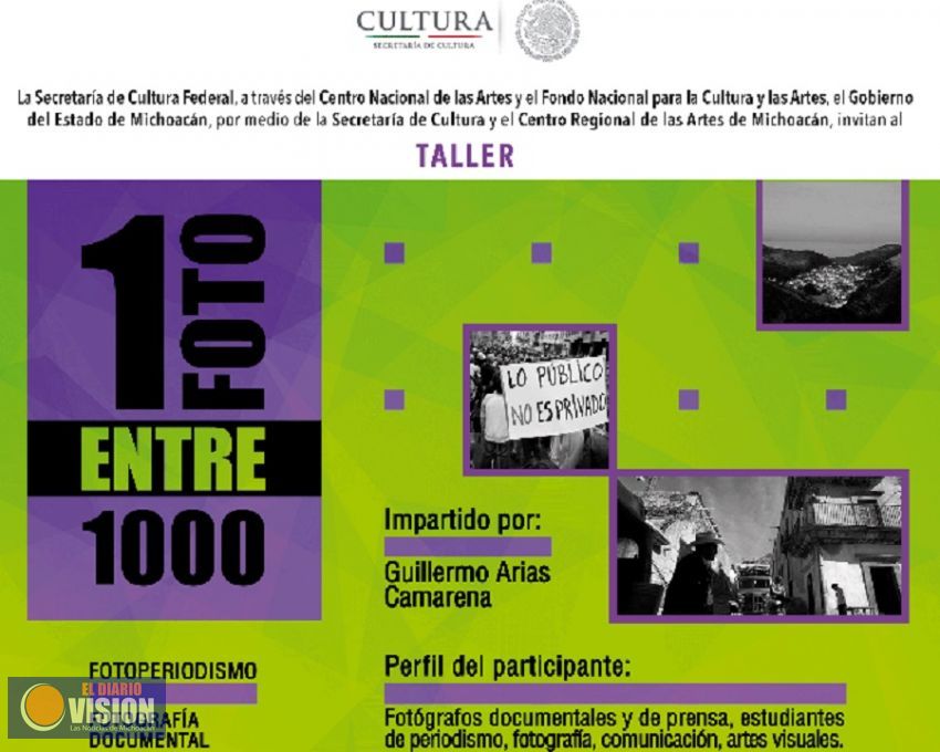 Ofrece el CRAM taller de foto documental