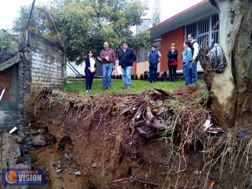 Atenderán Jardín de Niños afectado por las lluvias en Uruapan