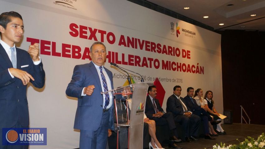 Celebran el Sexto Aniversario del Telebachillerato Michoacán
