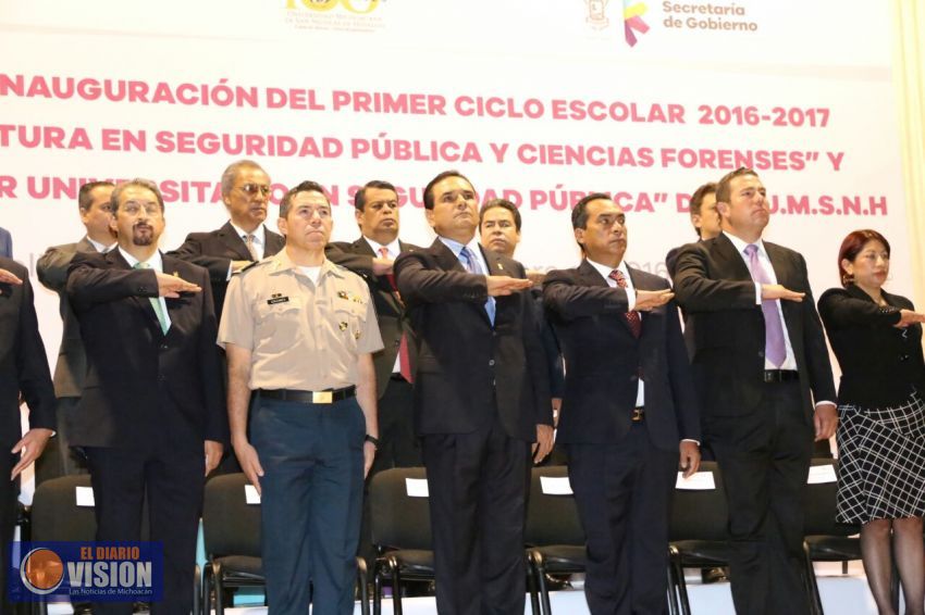 Inauguran Silvano Aureoles y UMSNH 1er Ciclo Escolar de las nuevas Licenciaturas en Seguridad