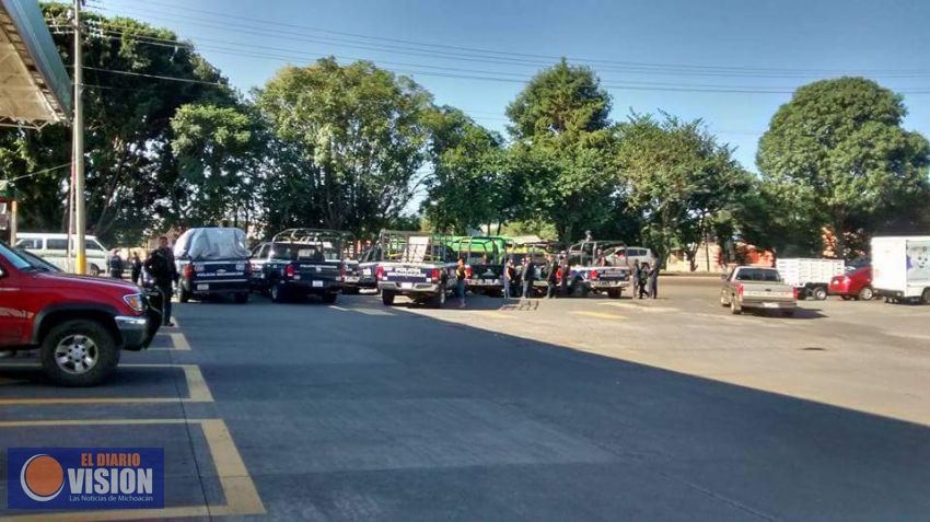 Capturan a 30 encapuchados que intentaron quemar camiones