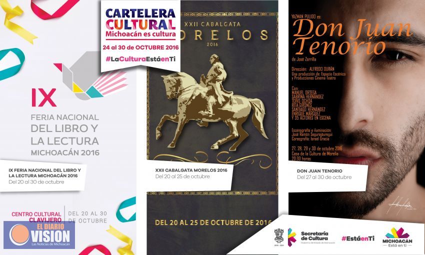 Cartelera Cultural del 24 al 30 de octubre 2016