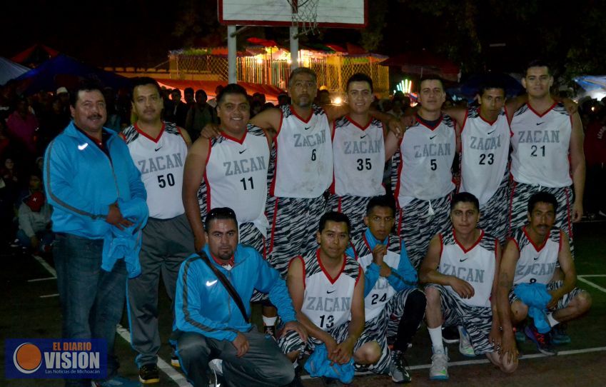 Paracho y Zacán, en la final de basquetbol