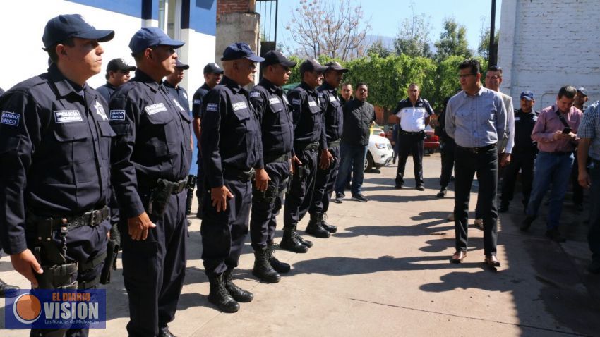 Juan Bernardo Corona, titular de SSP, supervisa DSP de Chavinda