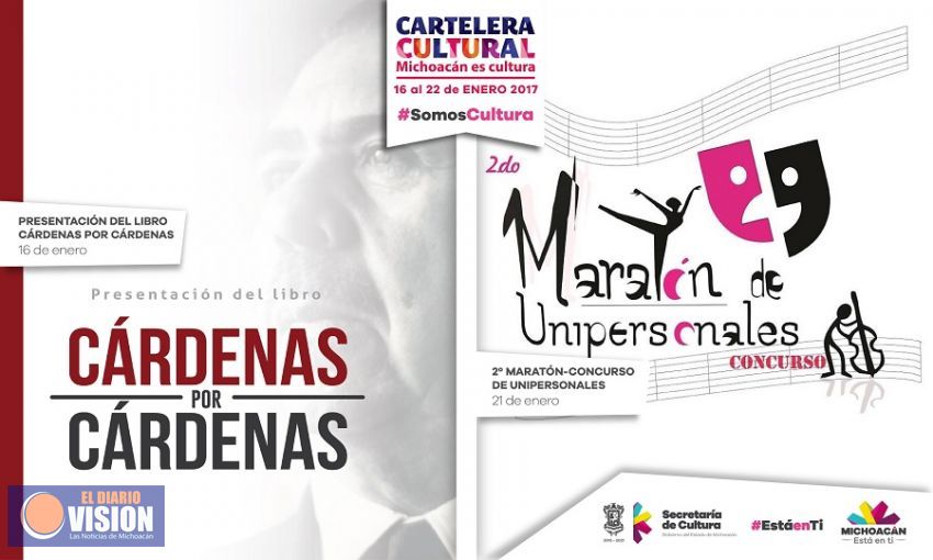 Cartelera Cultural del 16 al 22 de enero 2017