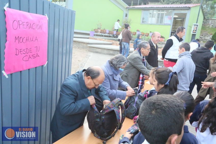 Arranca programa “Mochila segura desde tu casa” en Michoacán