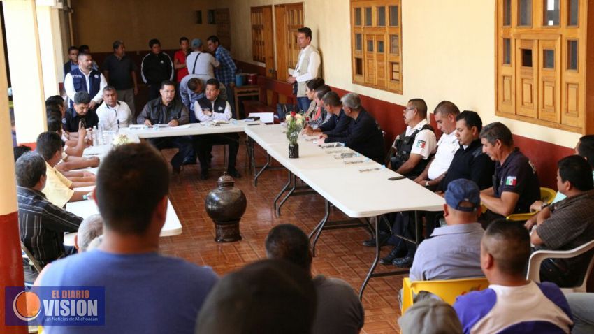 Establece SSP estrategia de seguridad para Chilchota
