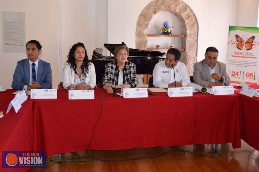 Secum presenta el XXV Festival Cultural de la Mariposa Monarca