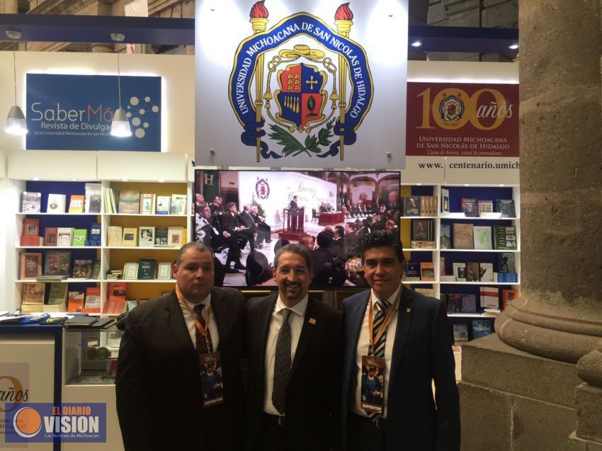 Presente Universidad Michoacana en Feria Internacional del Libro en Palacio de Minería