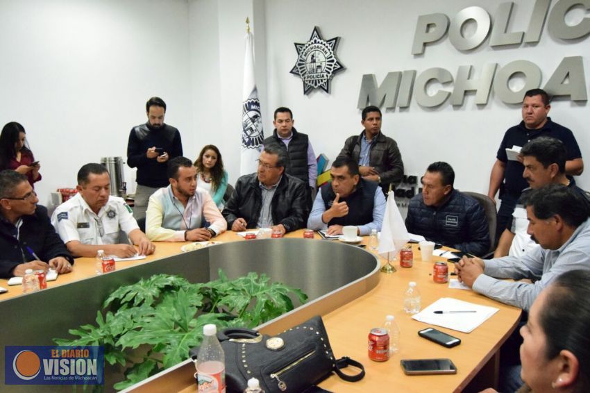 SSP afina estrategia de seguridad para tramsportistas y comerciantes de Morelia