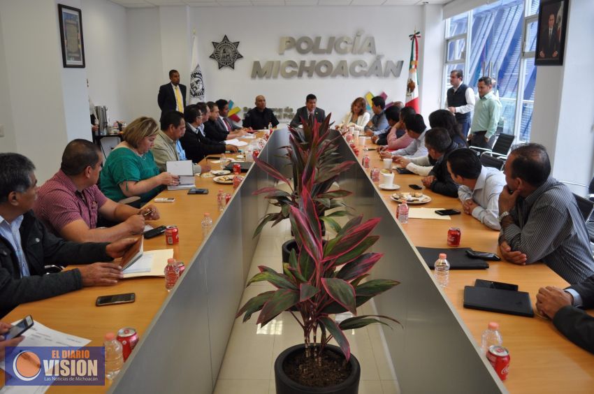 Acuerda SSP estrategia de seguridad con ediles