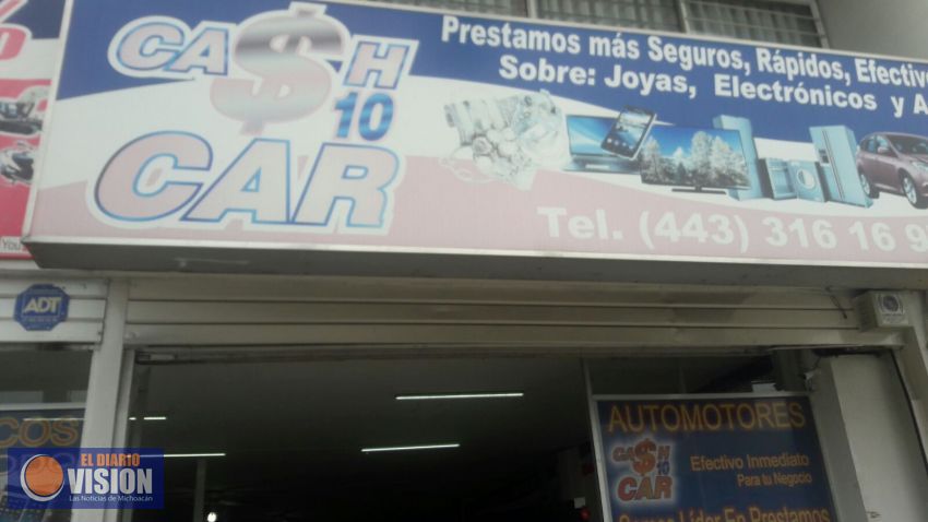 Suspenden en Michoacán a 4 Casas de Empeño 