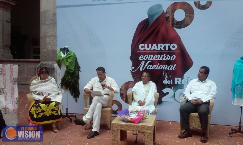 Con una bolsa de 690 mil pesos anuncian el Cuarto Concurso Nacional del Rebozo