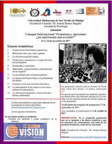 UMSNH prepara Coloquio Internacional sobre Feminismo y marxismo