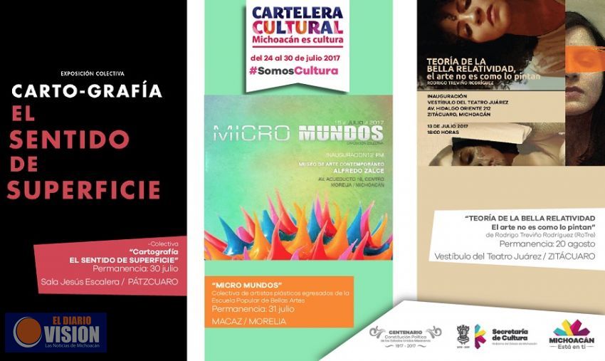 Cartelera cultural del 24 al 30 de julio de 2017