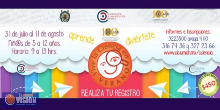 Aún hay lugares para inscribirse al curso “Vive la Ciencia este Verano”