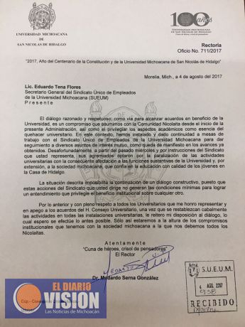 Diálogo entre universitarios debe darse sin presiones que alteren el estado de Derecho: MSG