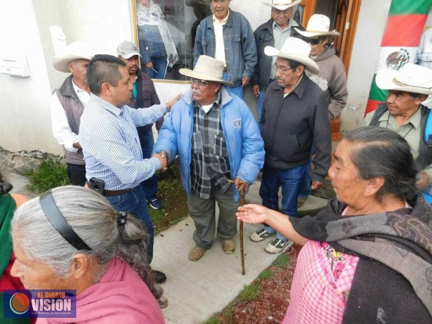 Habitantes de Sevina respaldan trabajo del Presidente Municipal Miguel Prado Morales