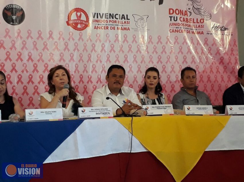 Anuncia Ciudadanos Michoacanos en Movimiento cruzada contra el Cáncer de Mama