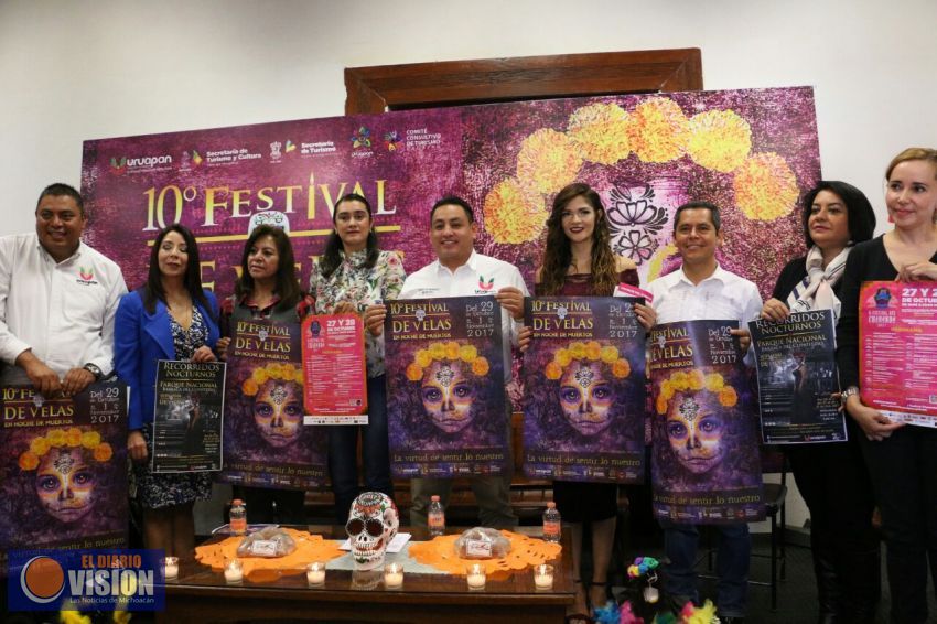 Anuncian el 10º Festival de Velas en Noche de Muertos, una de las principales opciones turísticas