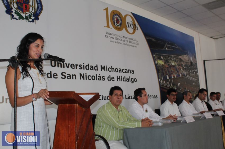 Encabeza el rector Medardo Serna el séptimo aniversario de la Unidad Profesional de Lázaro Cárdenas