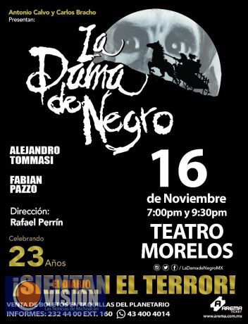 Esta noche se vivirá el terror con “La Dama de Negro” en Morelia