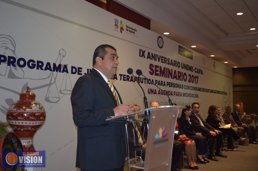 Contará Michoacán con Programa de Justicia Terapéutica para Personas con Consumo de Sustancias 