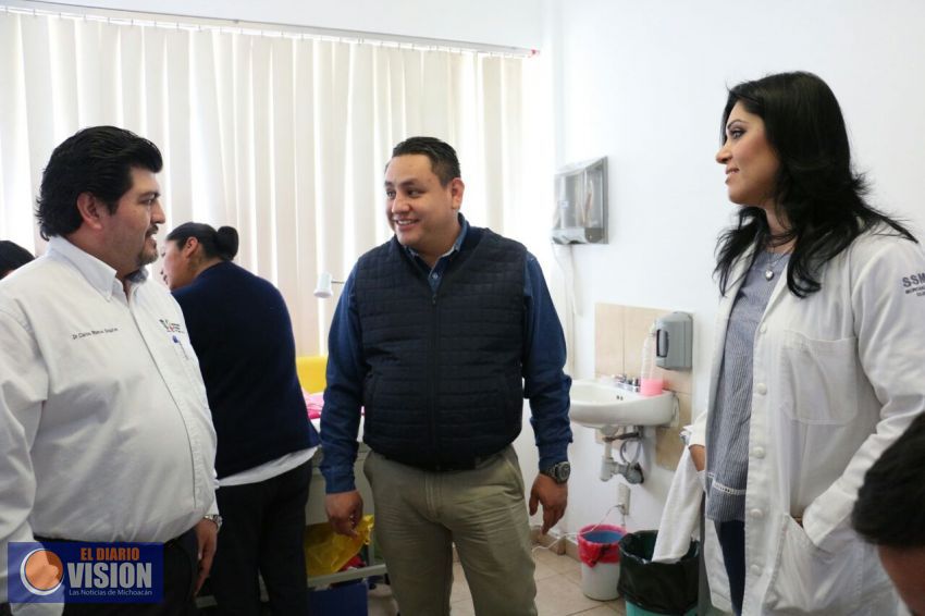 Verifican áreas que fueron dignificadas en el Centro de Salud de Uruapan