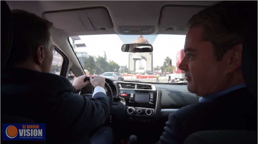 Meade “comparte trayecto” junto al secretario Aurelio Nuño