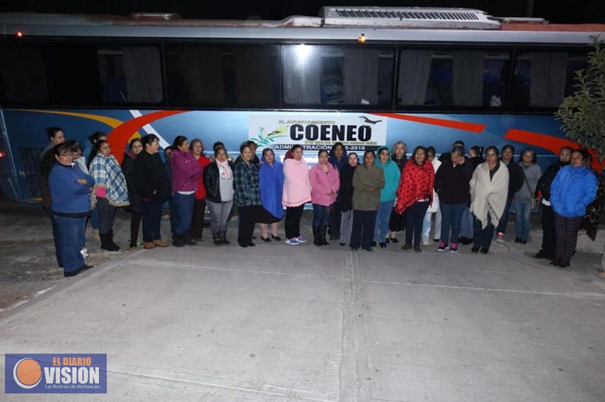 Trasladan a 34 mujeres a Morelia, beneficiadas del Programa Mastografía y Estudios especializados