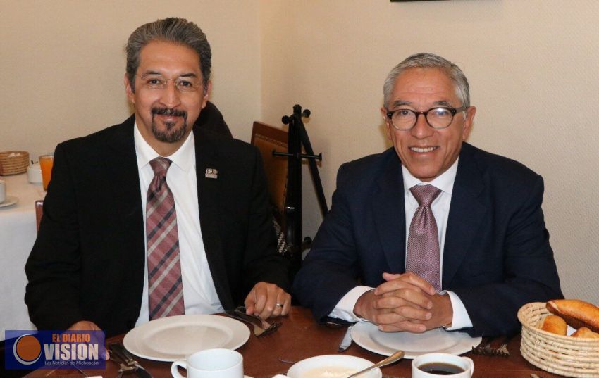 Se reúnen Medardo Serna y Jara Guerrero en la búsqueda de una solución integral para la UMSNH