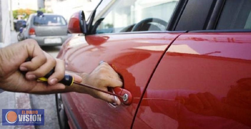 Aumenta 15.8% robo de autos en Michoacán