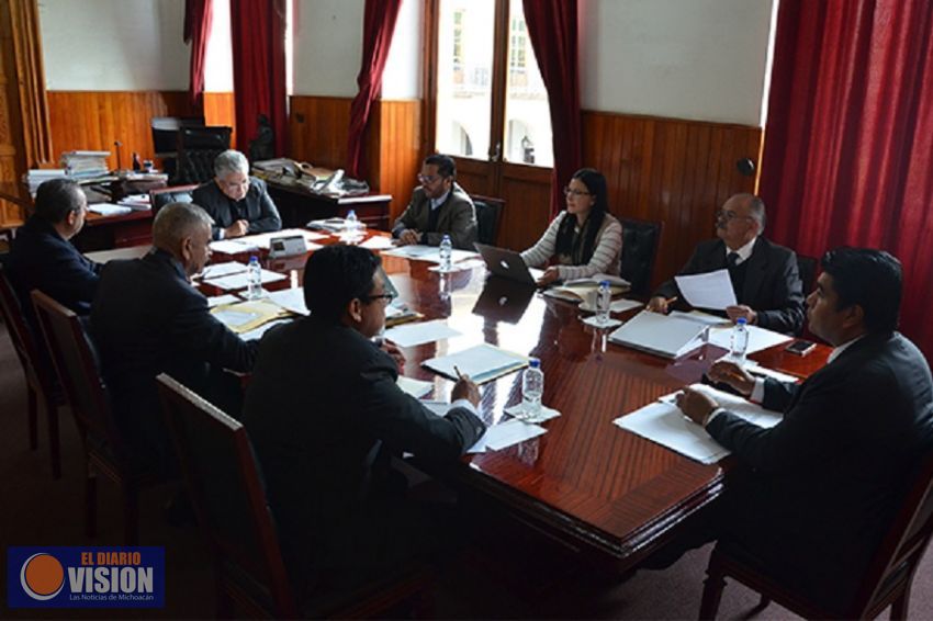 Órganos internos del Poder Judicial de Michoacán sesionan para desahogar temas administrativos
