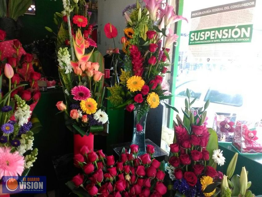 Implementa Profeco operativo de Día del Amor y Amistad en Michoacán; suspenden a Floreria