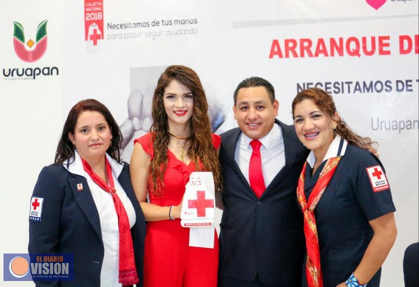 Arrancó Colecta 2018 de la Cruz Roja Mexicana en Uruapan