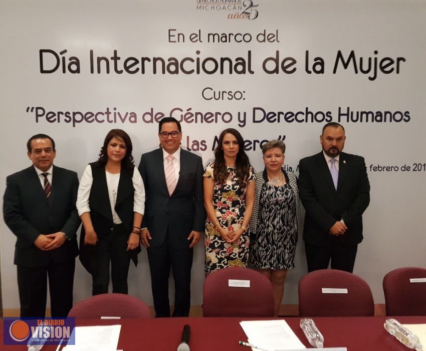 Inaugura CEDH curso sobre equidad de género y derechos humanos de las mujeres