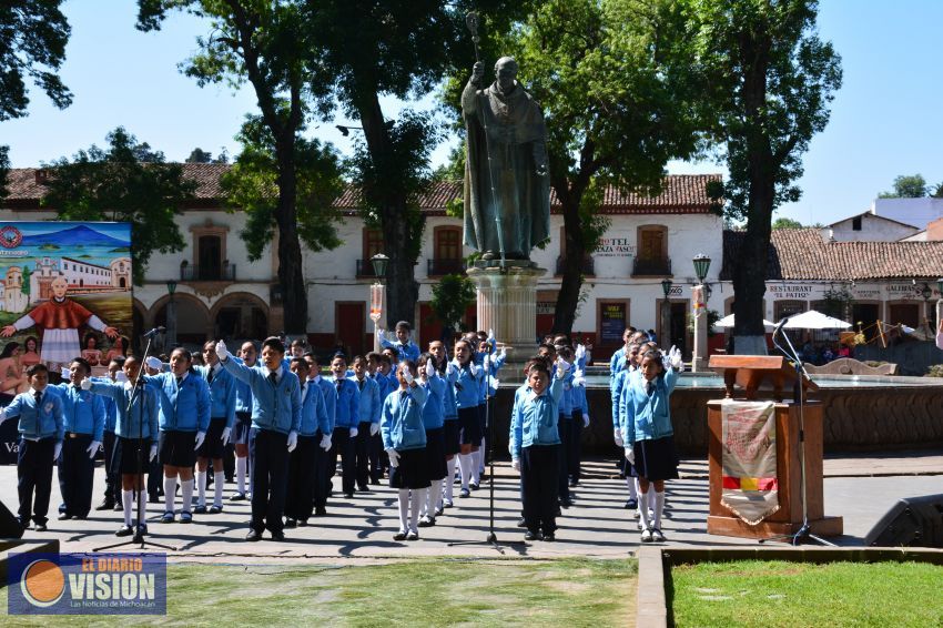 Conmemoran Aniversario Luctuoso de Vasco de Quiroga en Pátzcuaro