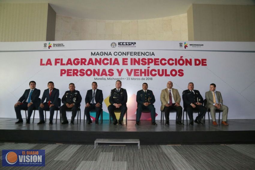 Imparte IEESSPP conferencia sobre la inspección de personas y vehículos
