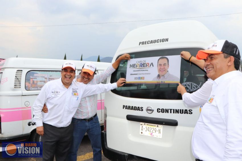 Comerciantes y transportistas manifiestan respaldo a Elías Ibarra