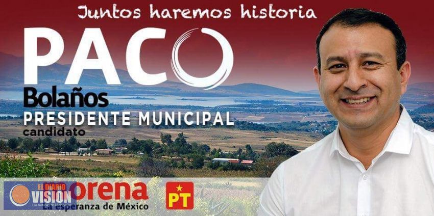 Paco Bolaños, candidato por Morena, municipio de Contepec