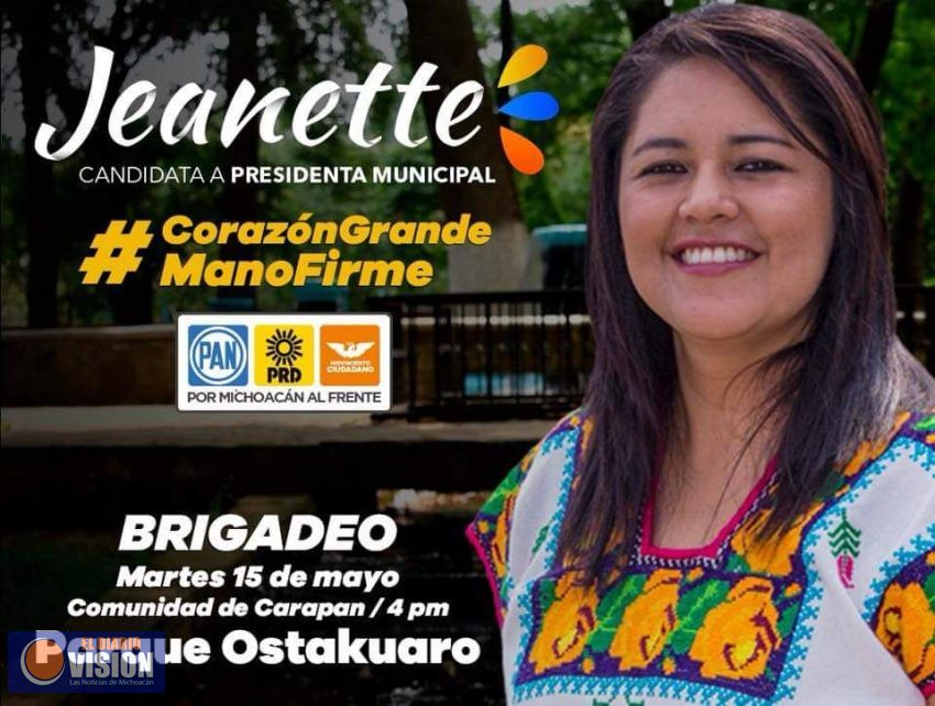 Janette Márquez, realiza brigadier en Chilchota