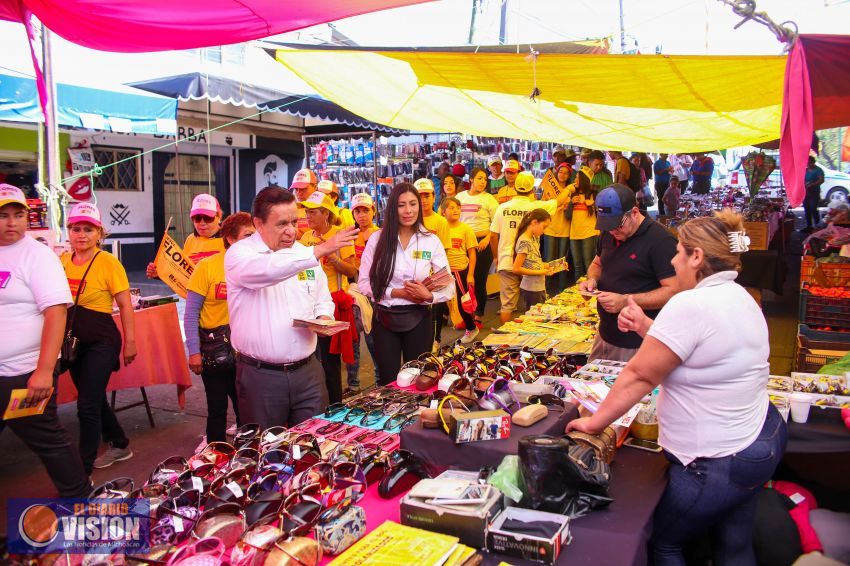 Mayores incentivos a comerciantes de tianguis populares, propone Jesús Flores 
