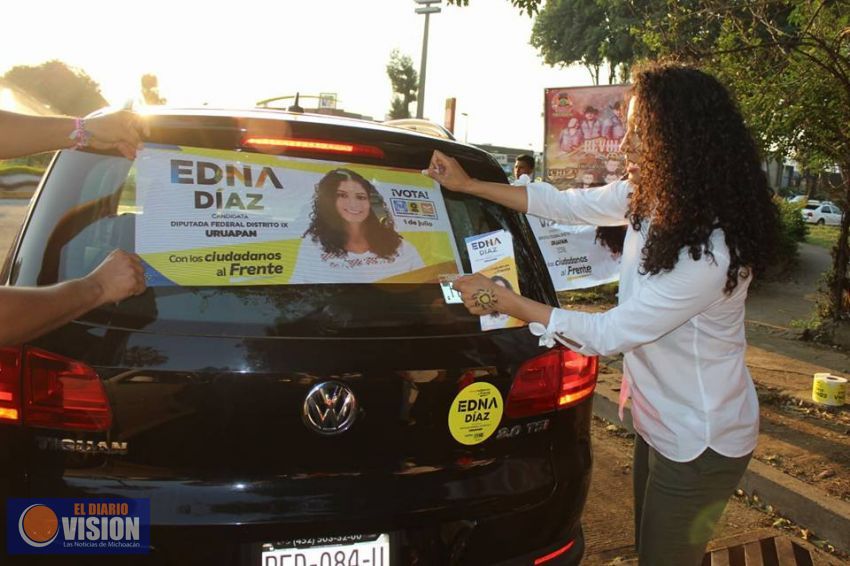 Nuestra campaña se fortalece con el respaldo de los ciudadanos: Edna Díaz
