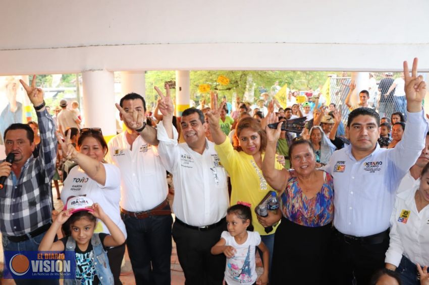 Comunidades manifiestan respaldo a candidatura de Elías Ibarra