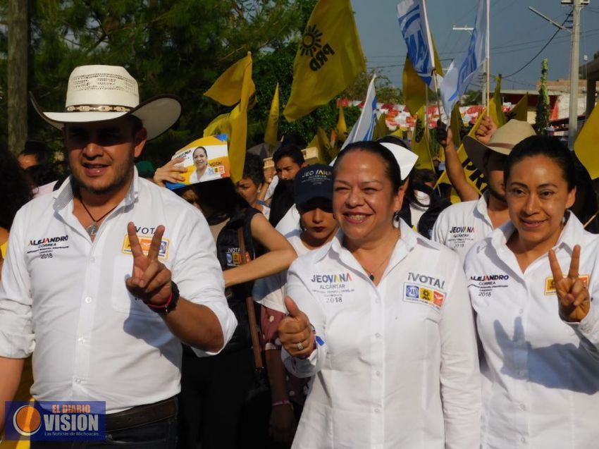 Jeovana Alcántar fortalecerá con mayores  recursos a los municipios del Distrito de Hidalgo
