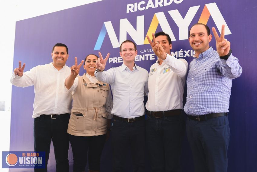 Ricardo Anaya y Alma Mireya trabajarán en equipo para dignificar a Michoacán