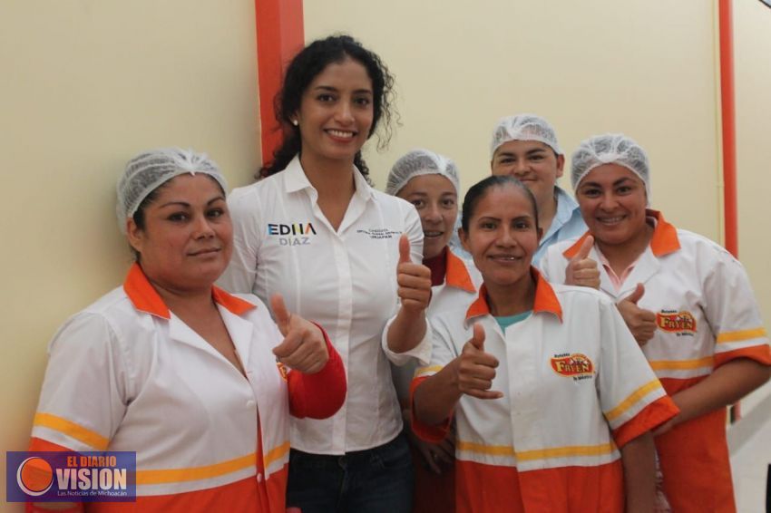 Edna Díaz compromete bajar más recursos en conjunto con el Ayuntamiento