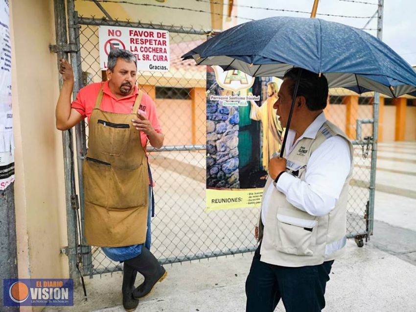 Jesús Flores Paz, sigue recorriendo las calles del Distrito Sur de Uruapan